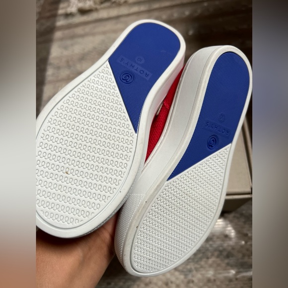 NEW with Box Rothy’s Slip On Kids Mesh Sneaker Shoe, Red, 10C - Picture 6 of 7